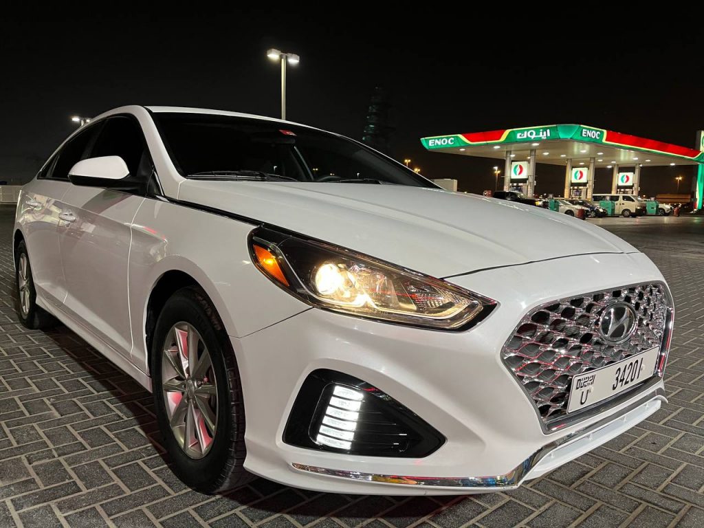 Аренда Hundai sonata white в Дубае