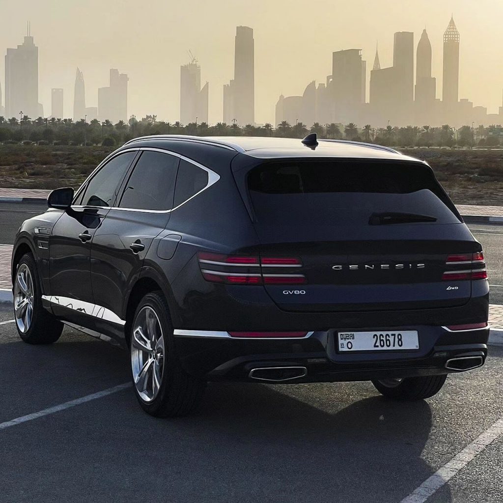 Аренда GENESIS GV80 в Дубае blue